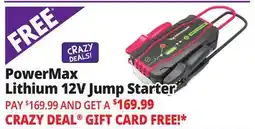 Ocean State Job Lot PowerMax Lithium 12V Jump Starter offer