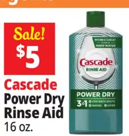 Ocean State Job Lot Cascade Rinse Aid 16 oz offer