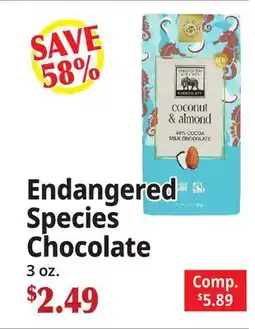 Ocean State Job Lot Endangered Species Chocolate offer