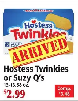 Ocean State Job Lot Hostess Twinkies or Suzy Q's offer