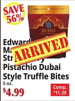 Ocean State Job Lot Edward Marc Strawberry Pistachio Dubai Style Truffle Bites offer