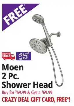 Ocean State Job Lot Moen 2 Pc. Shower Head offer