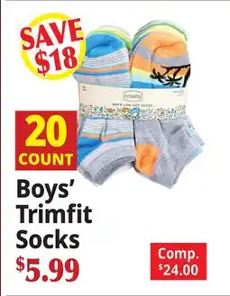Ocean State Job Lot Boys' Trimfit Socks offer