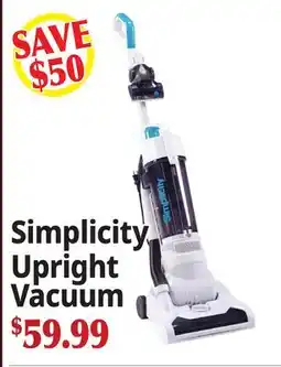 Ocean State Job Lot Simplicity Upright Vacuum offer