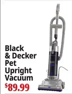 Ocean State Job Lot Black & Decker Pet Upright Vacuum offer