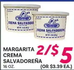 El Paso Grande MARGARITA CREMA SALVADOREÑA offer