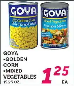 El Paso Grande GOYA •GOLDEN CORN •MIXED VEGETABLES offer