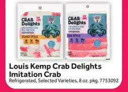 Stop&Shop Louis Kemp Crab Delights Imitation Crab offer