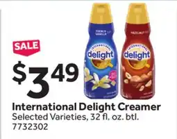 Stop&Shop International Delight Creamer offer