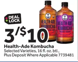 Stop&Shop Health-Ade Kombucha offer
