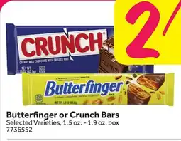 Stop&Shop Butterfinger or Crunch Bars offer