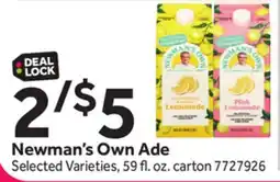 Stop&Shop Newman's Own Ade offer