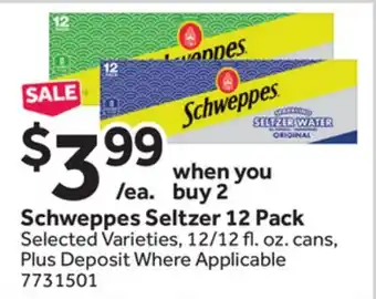 Stop&Shop Schweppes Seltzer offer