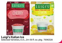 Stop&Shop Luigi's Italian Ice offer