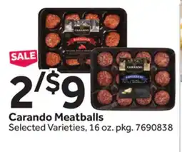 Stop&Shop Carando Meatballs offer