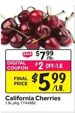 Stop&Shop California Cherries offer