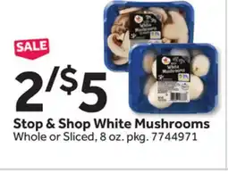 Stop&Shop Stop & Shop White Mushrooms offer