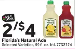 Stop&Shop Florida's Natural Ade offer