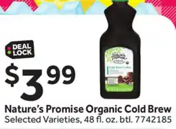 Stop&Shop Nature's Promise Organic Cold Brew offer