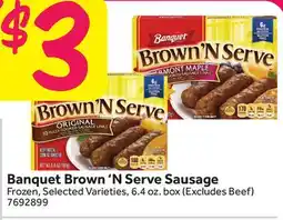 Stop&Shop Banquet Brown'N Serve Sausage offer
