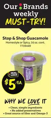 Stop&Shop Guacamole offer