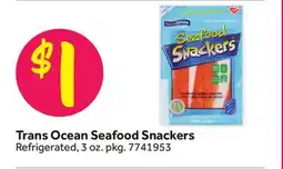 Stop&Shop Trans Ocean Seafood Snackers offer