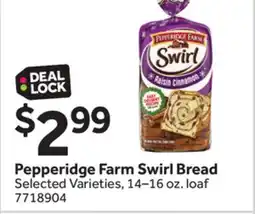 Stop&Shop Pepperidge Farm Swirl Bread offer