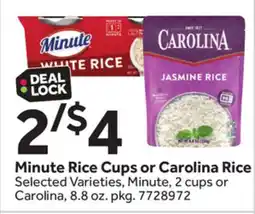 Stop&Shop Minute Rice Cups or Carolina Rice offer