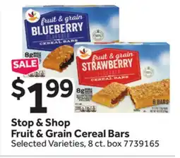 Stop&Shop Stop & Shop Fruit & Grain Cereal Bars offer