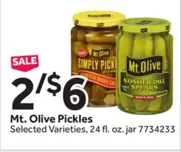 Stop&Shop Mt. Olive Pickles offer