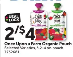 Stop&Shop Once Upon a Farm Organic Pouch offer