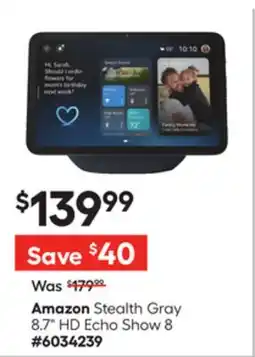 Lowe's Stealth Gray 8.7 HD Echo Show 8 offer