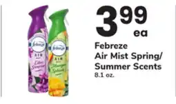 ACME Febreze Air Mist Spring/Summer Scents offer
