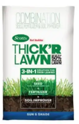 Lowe's Turf Builder Thick'r Lawn 12-lbs Sun and shade Lawn Repair Mix offer