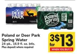 ACME Poland or Deer Park Spring Water offer