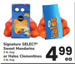 ACME Signature SELECT Sweet Mandarins 3 lb. bag or Halos Clementines 2 lb. bag offer
