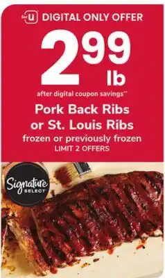 ACME Pork Back Ribs or St. Louis Ribs offer