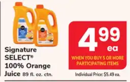 ACME Signature SELECT 100% Orange Juice offer
