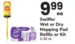 ACME Swiffer Wet or Dry Mopping Pad Refills or Kit offer