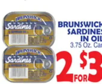 Bravo Supermarkets BRUNSWICK SARDINES IN OIL offer