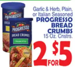 Bravo Supermarkets PROGRESSO BREAD CRUMBS offer