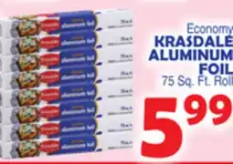 Bravo Supermarkets KRASDALE ALUMINUM FOIL offer