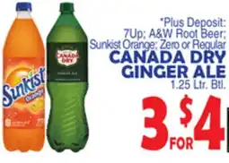 Bravo Supermarkets CANADA DRY GINGER ALE offer
