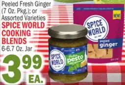 Bravo Supermarkets SPICE WORLD COOKING BLENDS 6-6.7 Oz. Jar offer