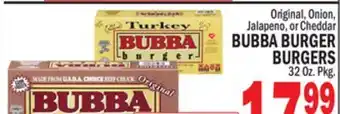 Bravo Supermarkets BUBBA BURGER BURGERS offer