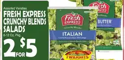 Bravo Supermarkets FRESH EXPRESS CRUNCHY BLENDS SALADS offer