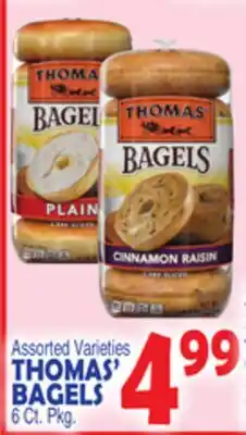 Bravo Supermarkets THOMAS' BAGELS offer