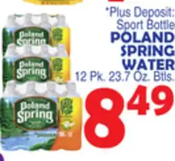 Bravo Supermarkets POLAND SPRING WATER offer
