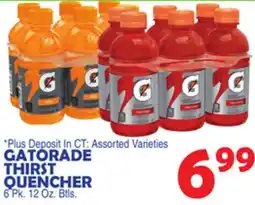 Bravo Supermarkets GATORADE THIRST QUENCHER offer