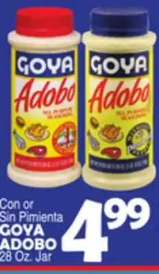 Bravo Supermarkets GOYA ADOBO 28 Oz. Jar offer